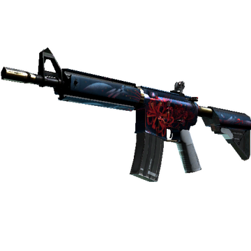 M4A4 | Spider Lily (Well-Worn)