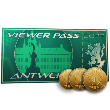 Antwerp 2022 Viewer Pass + 3 Souvenir Tokens