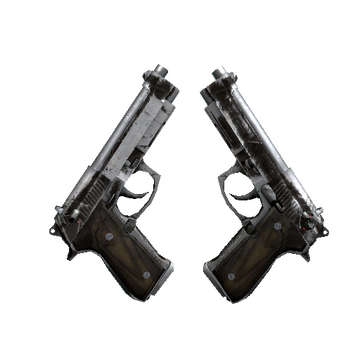 Dual Berettas | Oil Change (Battle-Scarred)