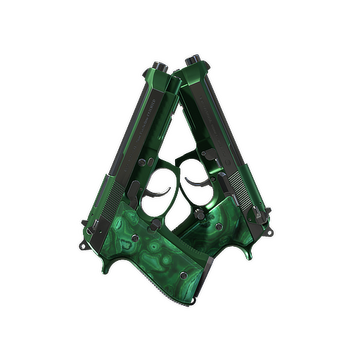 Dual Berettas | Polished Malachite (Factory New)