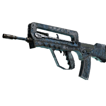 FAMAS | Cyanospatter (Battle-Scarred)