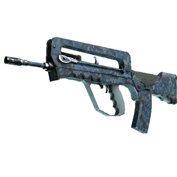 FAMAS | Cyanospatter (Field-Tested)
